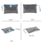 Set of 2 Printed Tote Bag with Matching Pouch - Black & White_8574513_6