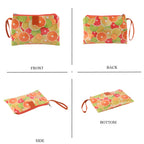 Set of 2 Printed Tote Bag with Matching Pouch - Orange Green_8574514_6
