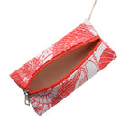 Seashell Print Tote Bag Set with Bamboo Handles - Rose Red_8574562_8