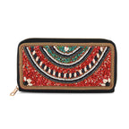 PU Patterned Wallet (Size 19x2x10 cm) - Red_8574616