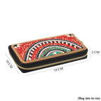PU Patterned Wallet (Size 19x2x10 cm) - Red_8574616_6