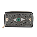 PU Patterned Wallet (Size 19x2x10 cm) - Silver_8574618
