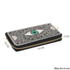 PU Patterned Wallet (Size 19x2x10 cm) - Silver_8574618_6