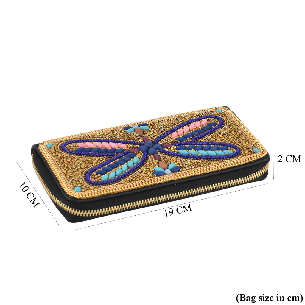 PU Patterned Wallet (Size 19x2x10 cm) - Gold_8574630_6