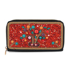 PU Patterned Wallet (Size 19x2x10 cm) - Red Floral_8574632