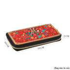 PU Patterned Wallet (Size 19x2x10 cm) - Red Floral_8574632_6