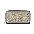 PU Patterned Wallet (Size 19x2x10 cm) - Beige_8574634
