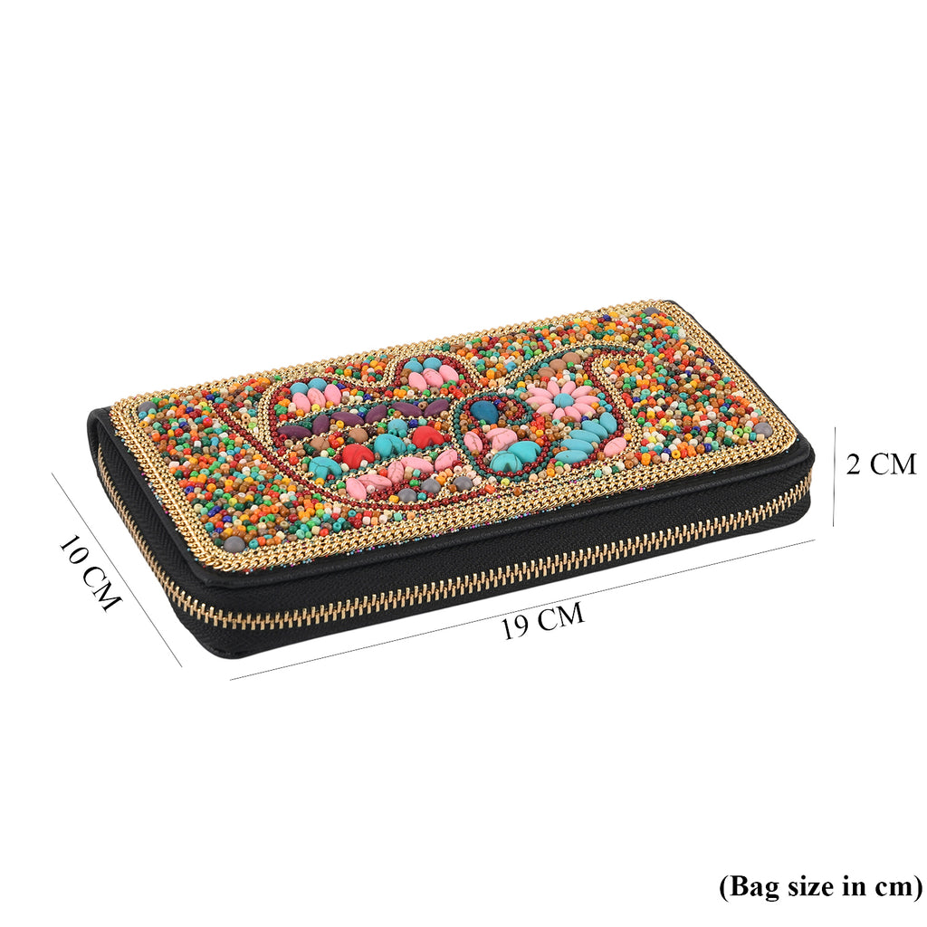 PU Patterned Wallet (Size 19x2x10 cm) - Multi Color_8574635_6