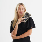 PU Patterned Wallet (Size 19x2x10 cm) - Black_8574636_2