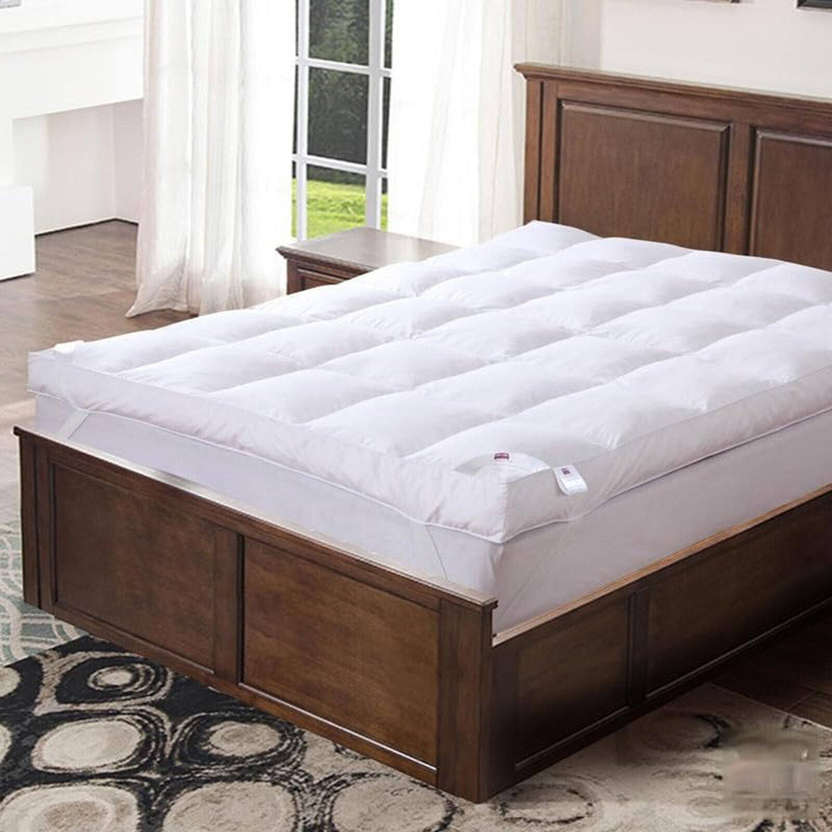 100% Goose feather and down Mattress Topper 12.5cm Deep 85% Goose Feather and 15% Feather Down - Double 8574655 0