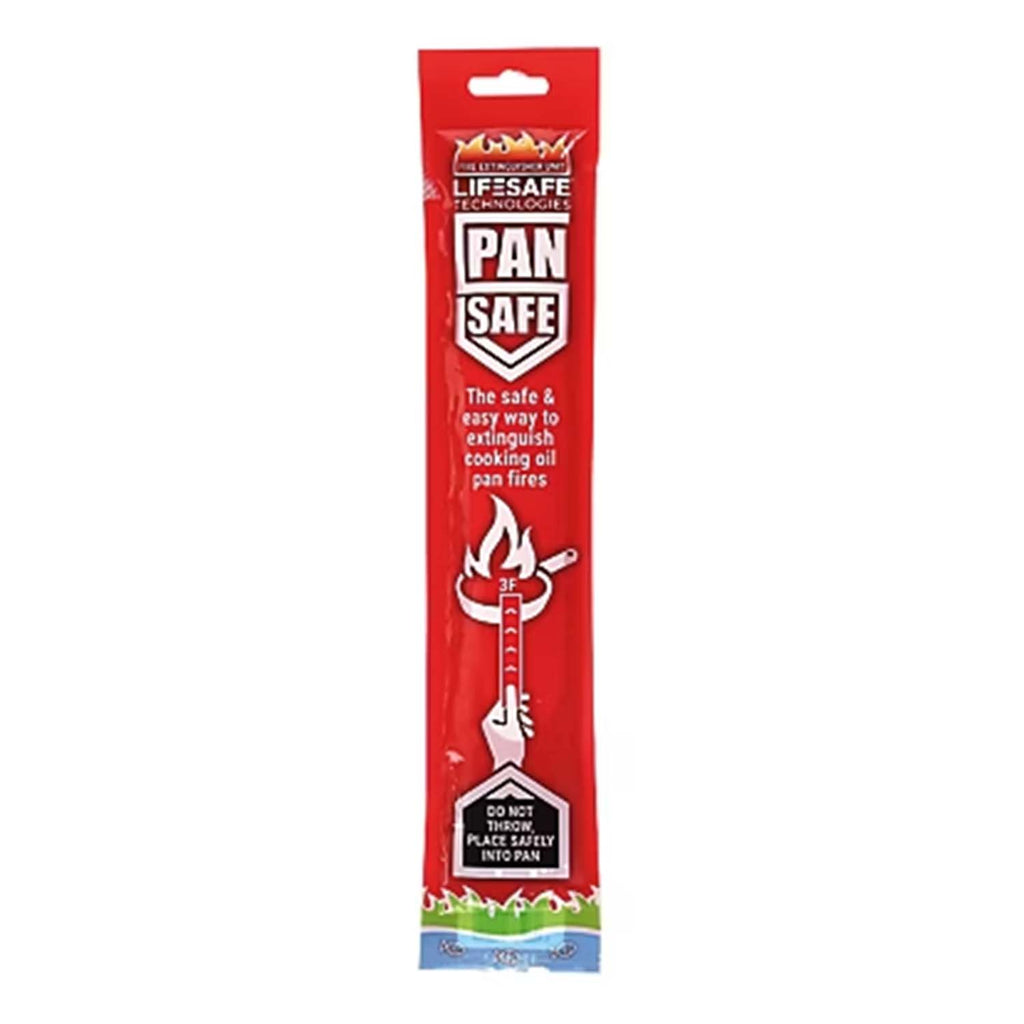 LifeSafe Technologies PanSafe Fire Extinguisher - Non Toxic Eco Friendly Kitchen Fire Safety Device - Premium Drop In Cooking Oil Sachet for Instant Pan Extinguishing - Red_8574657