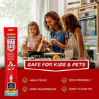 LifeSafe Technologies PanSafe Fire Extinguisher - Non Toxic Eco Friendly Kitchen Fire Safety Device - Premium Drop In Cooking Oil Sachet for Instant Pan Extinguishing - Red_8574657_2