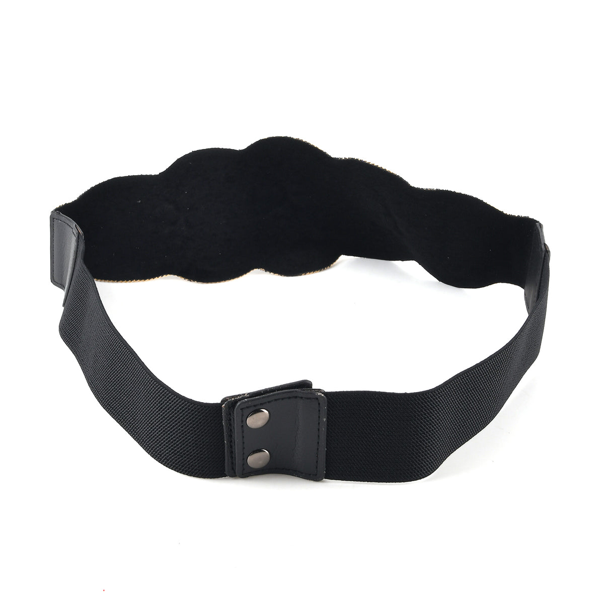 Vintage Multi-colour Stone Embellished Elasticated Stretch Waist Belt (100 cm) - Black, Gold &amp; White V32576220 5