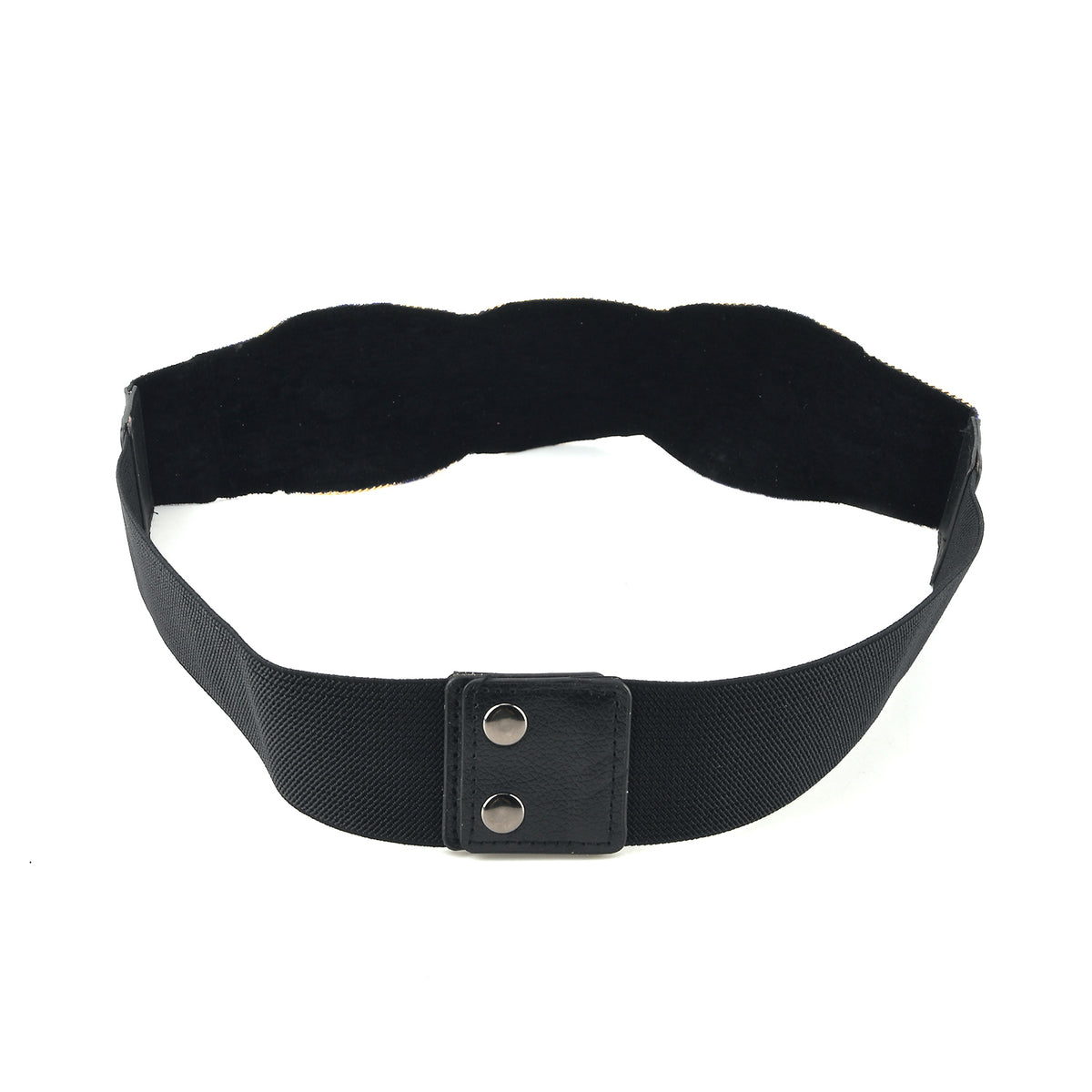 Vintage Multi-colour Stone Embellished Elasticated Stretch Waist Belt (100 cm) - Blue V32576740 5