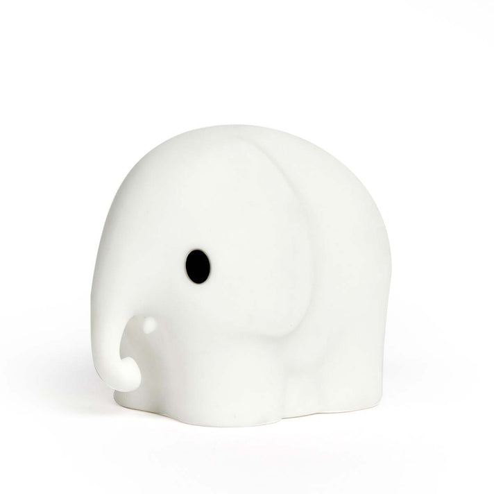 Mr Maria Elephant Lamp - Soft White Silicone Nightlight (15cm) 8574915 1