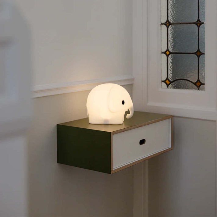 Mr Maria Elephant Lamp - Soft White Silicone Nightlight (15cm) 8574915 2