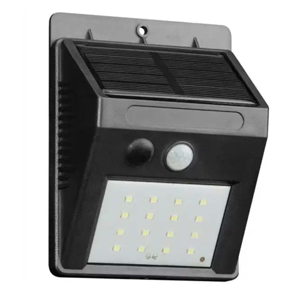 PIR Motion Sensor LED Solar Security Wall Light (270 Lumen) - Black 8574978 0