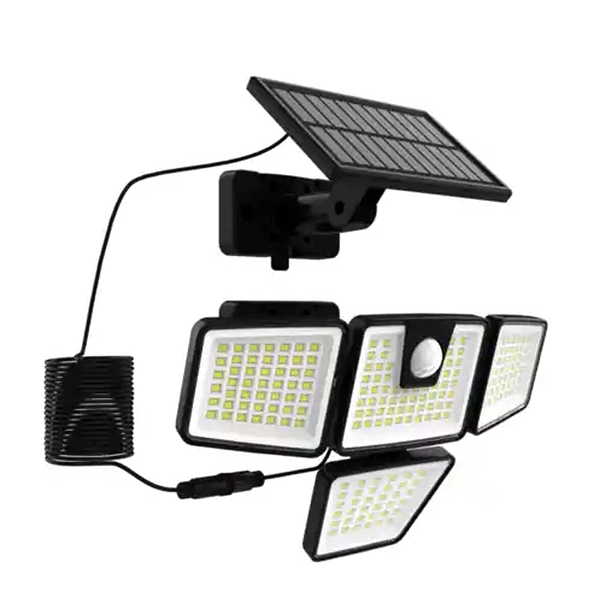 PIR Motion Sensor LED Solar Outdoor Wall Light (800 Lumen) - Black V32576283 0
