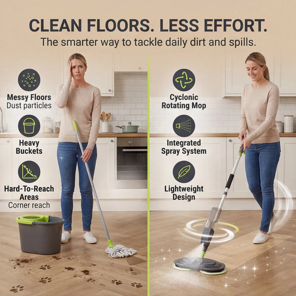 Shine Rotating Mop With Spray - Grey_8574996_1