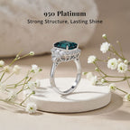 Rhapsody 950 Platinum AAAA Indicolite White Diamond EF, VS Main Stone With Surrounding Stone Ring, Platinum Wt.5.5 Gms  2.540  Ct._8575559_3