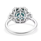 Rhapsody 950 Platinum AAAA Indicolite White Diamond EF, VS Main Stone With Surrounding Stone Ring, Platinum Wt.5.5 Gms  2.540  Ct._8575559_6