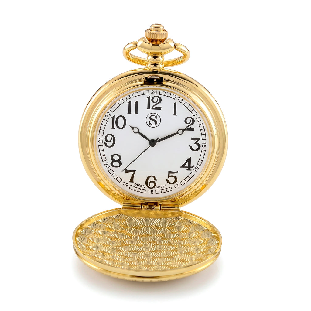 STRADA Limited Edition Green Enamelled Carp Pocket Watch With Japanese Movement, Water Resistancy & 31 Inch Curb Chain_8576299_6