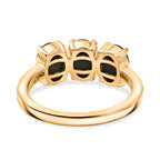 D'Joy - Ammolite & Natural White Diamond Ring in 18K Vermeil Yellow Gold Plated Sterling Silver 2.60 Ct._8576847_4