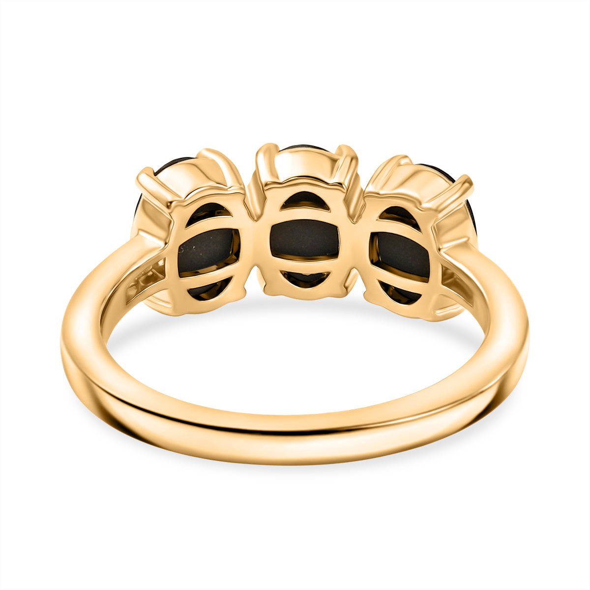 D'Joy - Ammolite &amp; Natural White Diamond Ring in 18K Vermeil Yellow Gold Plated Sterling Silver 2.60 Ct. 8576847 5