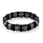 Hematite & Shungite Stretchable Bracelet (Size - 7.5) 180.00 Ct._8577027