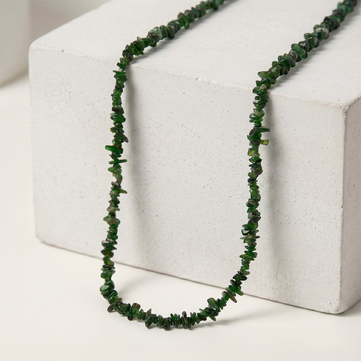 Natural Chrome Diopside Adjustable Length Necklace (Size - 18+2 Ext) with Clasp 90.00 Ct. V32538034 3