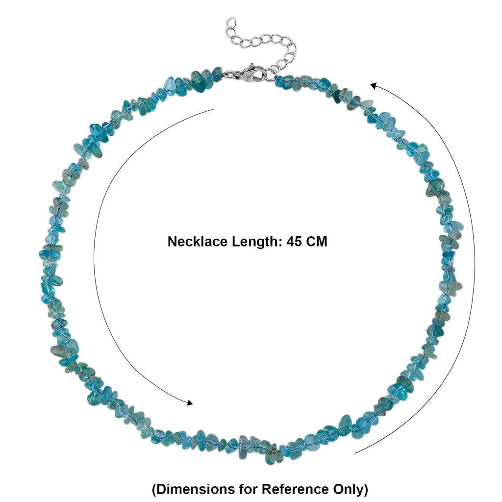 Apatite Adjustable  Necklace (Size - 18+2 Ext) 90.00 Ct._8577165_5