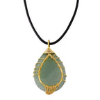 Green Aventurine Tree of Life Adjustable Drop Necklace (Size - 17.5+2 Ext) 45.00 Ct._8577174_4