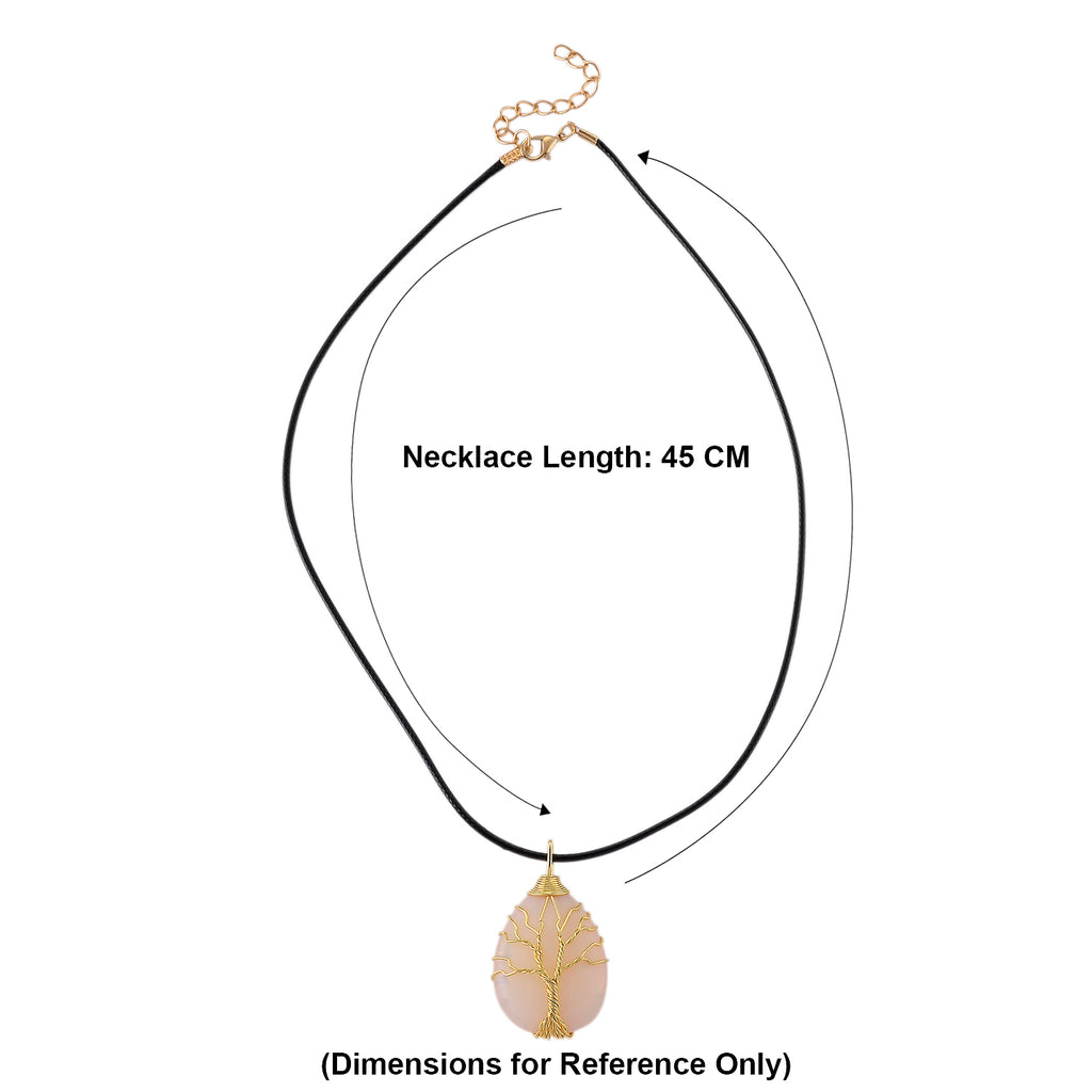 Opalite Tree of Life Adjustable Drop Necklace (Size - 17.5+2 Ext) 45.00 Ct._8577175_6