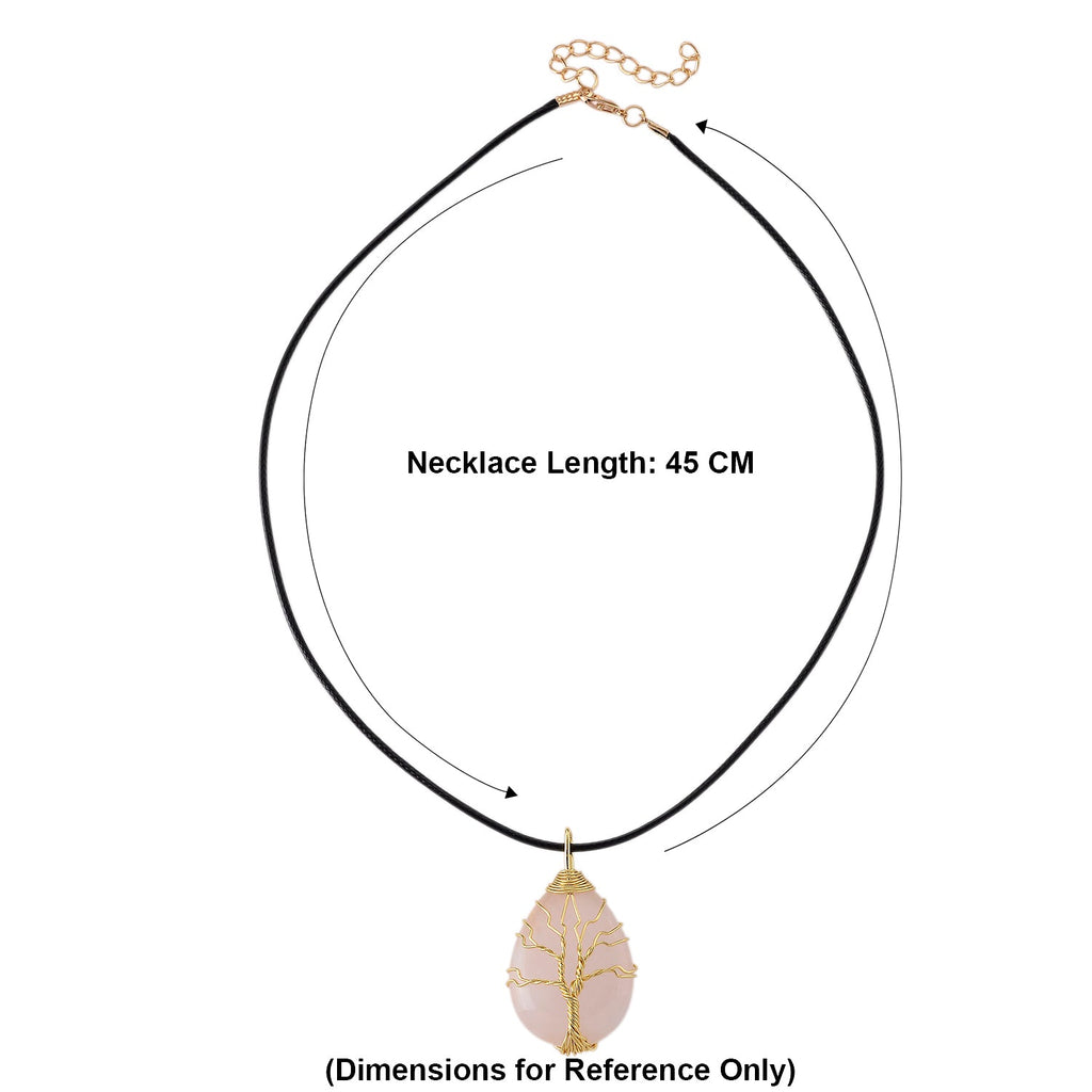 Opalite Tree of Life Adjustable Drop Necklace (Size - 17.5-2 Ext) 45.00 Ct.