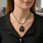 Opalite Tree of Life Adjustable Drop Necklace (Size - 17.5-2 Ext) 45.00 Ct.