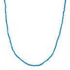 D'Joy - Apatite Beads Adjustable Necklace (Size - 18+2 Ext) in Rhodium Overlay Sterling Silver 28.00 Ct._8577188