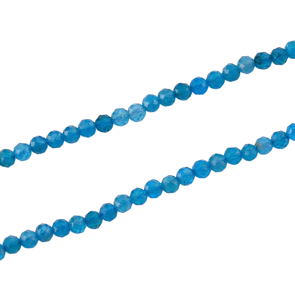 D'Joy - Apatite Beads Adjustable Necklace (Size - 18+2 Ext) in Rhodium Overlay Sterling Silver 28.00 Ct._8577188_3