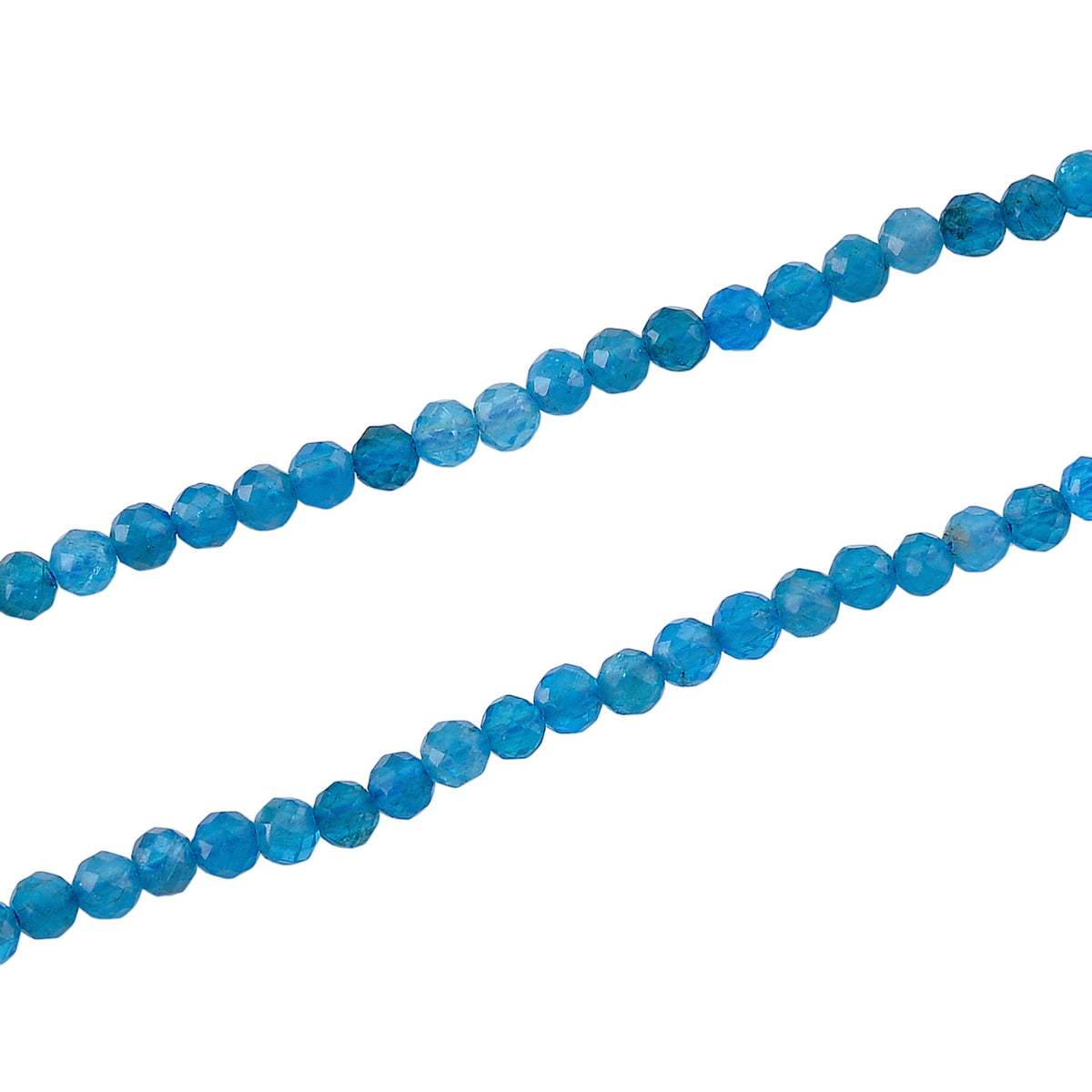 D'Joy - Apatite Beads Adjustable Necklace (Size - 18+2 Ext) in Rhodium Overlay Sterling Silver 28.00 Ct. V32514286 4