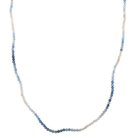 D'Joy Aquamarine Beads Necklace in Rhodium OverlaySterling Silver  28.000  Ct. 8577197 1