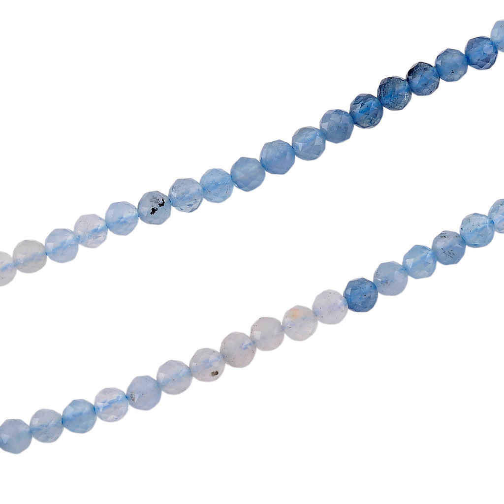 D'Joy Aquamarine Beads Necklace in Rhodium OverlaySterling Silver  28.000  Ct._8577197_3