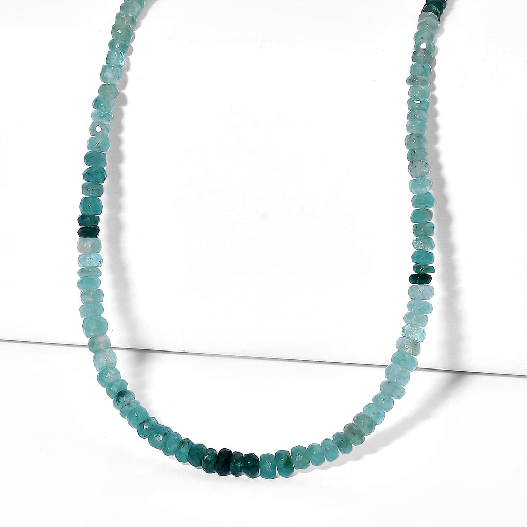D'Joy - Grandidierite Necklace (Size - 18+2 Ext) in Rhodium Overlay Sterling Silver 58.00 Ct._8577362