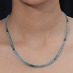 D'Joy - Grandidierite Necklace (Size - 18+2 Ext) in Rhodium Overlay Sterling Silver 58.00 Ct._8577362_1