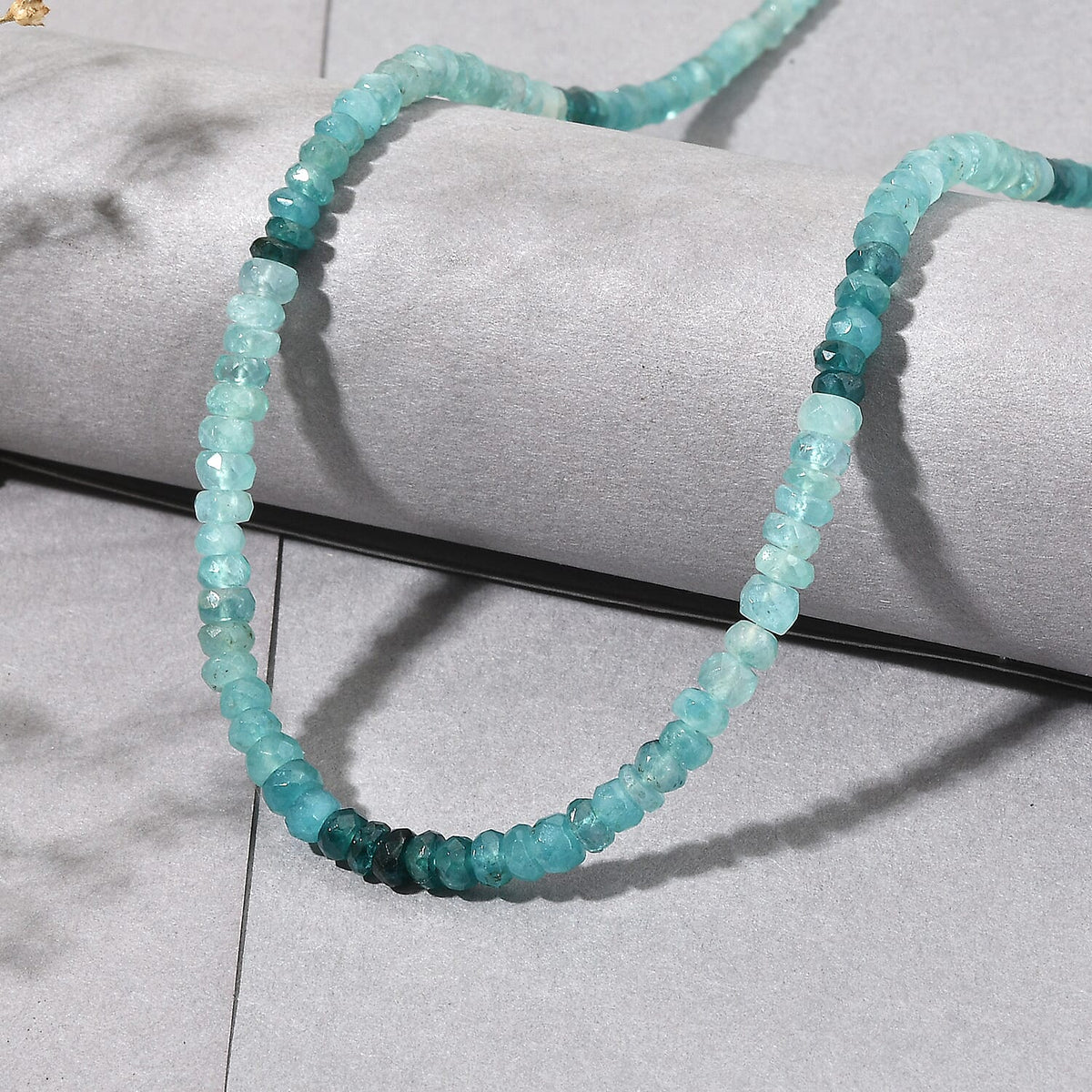 D'Joy - Grandidierite Necklace (Size - 18+2 Ext) in Rhodium Overlay Sterling Silver 58.00 Ct. V32523187 3