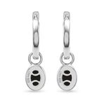 D'Joy - Ammolite Hoop Earring in Rhodium Overlay Sterling Silver 1.70 Ct._8577570_4