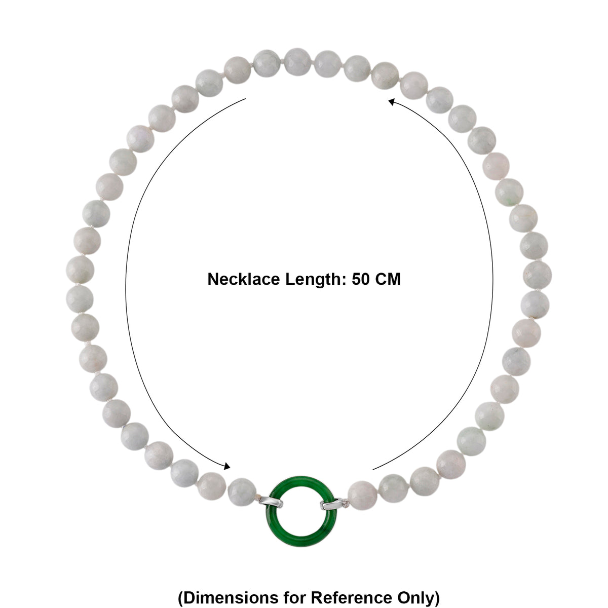 BIGGEST JADEITE DEAL - Green Jadeite &amp; Natural White Jadeite Beads Necklace (Size - 20) with Clasp in Rhodium Overlay Sterling Silver 410.00 Ct. V32512861 6