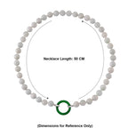 BIGGEST JADEITE DEAL - Green Jadeite & Natural White Jadeite Beads Necklace (Size - 20) with Clasp in Rhodium Overlay Sterling Silver 410.00 Ct._8577706_5