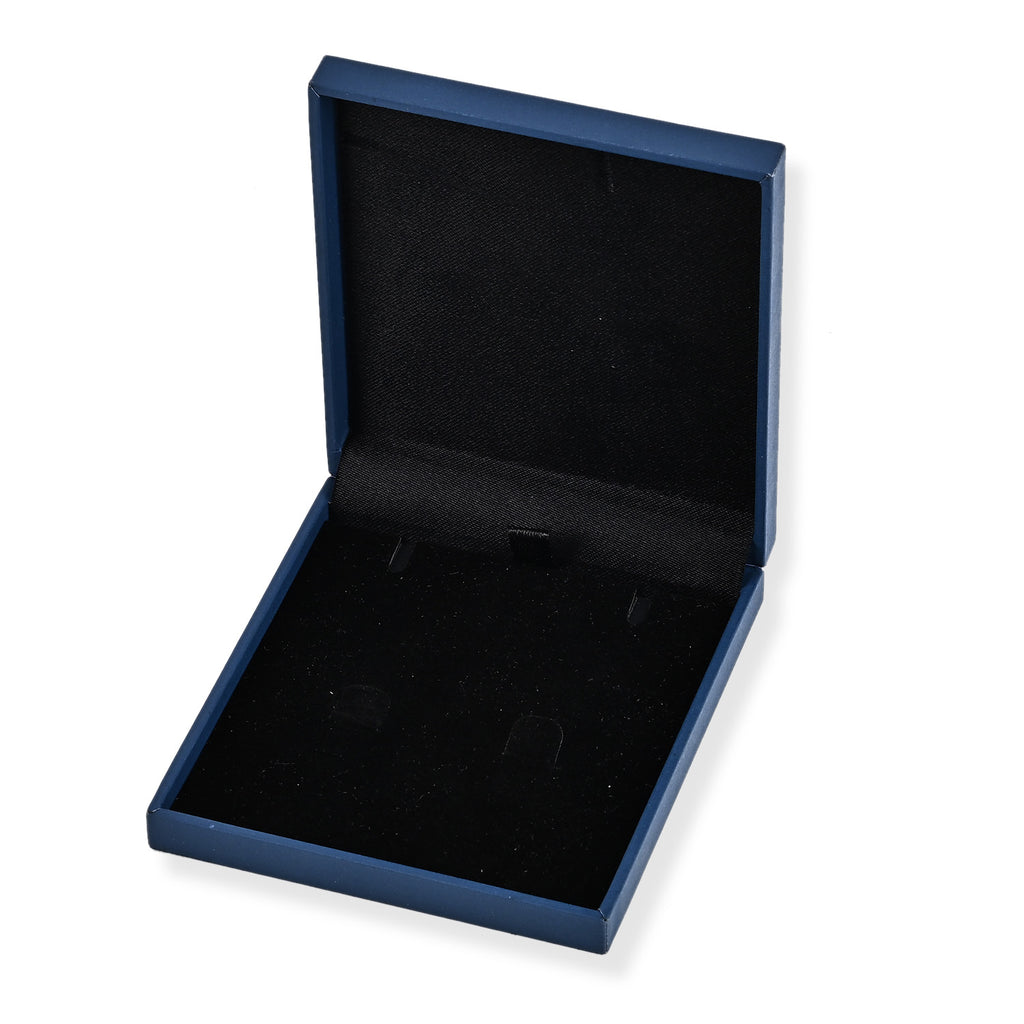 D'Joy Patterned Jewellery Box (Size 7x8x1 cm) - Blue_8578585
