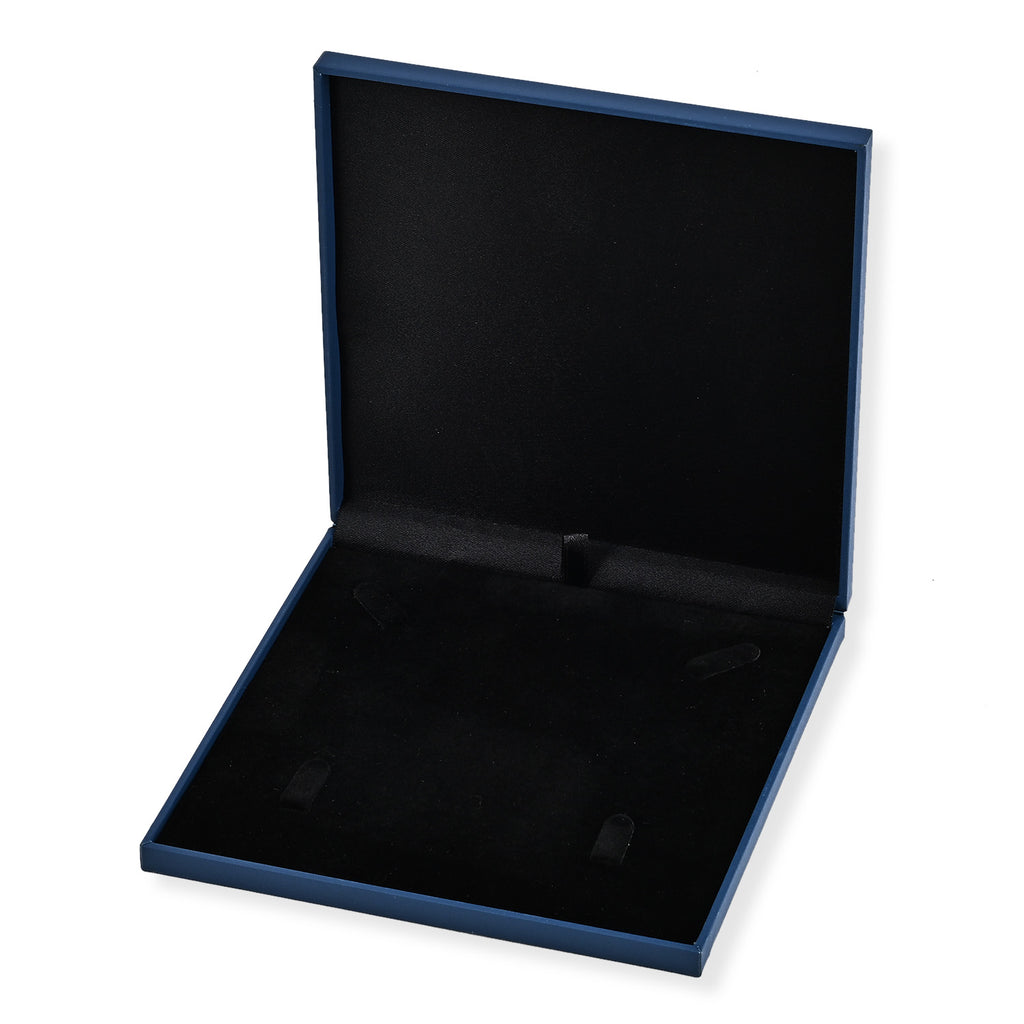 D'Joy Patterned Jewellery Box (Size 15x15x1 cm) - Blue_8578587