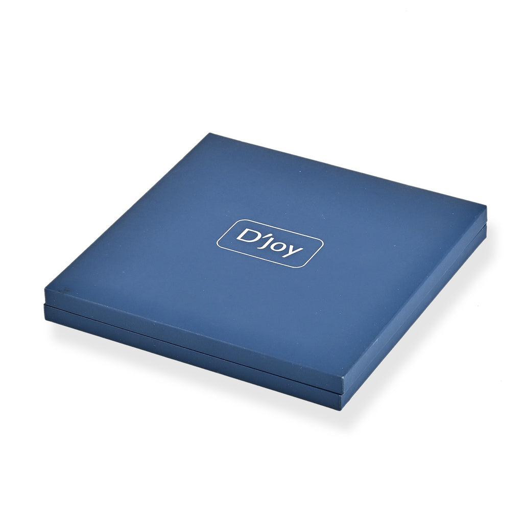 D'Joy Patterned Jewellery Box (Size 15x15x1 cm) - Blue_8578587_1