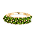 D'Joy - Natural Chrome Diopside Leaf Vine Ring in Yellow Gold Plated Sterling Silver 1.20 Ct._8578673